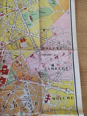 Map of Brussels and Sightseeing (R De Rouck, 1st edition) Pre-1944