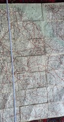 MAP Geographia Road Map. Bath & BristoL. Cloth Backed Possibly 1921