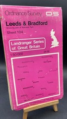 Historic Ordnance Survey Map Sheet 104 (1:50 000) 1974 1st Series Leeds Bradford