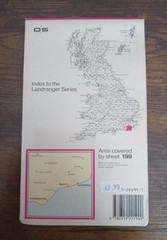 OS Ordnance Survey Landranger Map Sheet 199 Eastbourne & Hastings 1987. T3