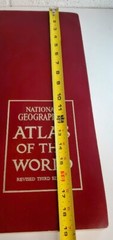 Vtg NATIONAL GEOGRAPHIC ATLAS OF THE WORLD 1970 Lg 13×19” Third Ed Washington DC