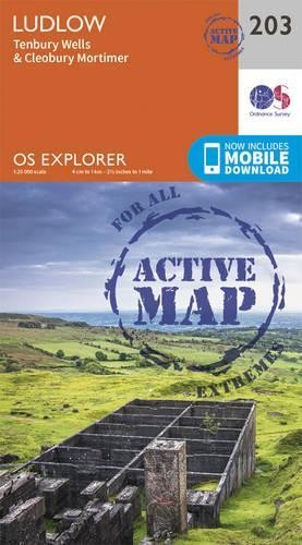 Ludlow and Tenbury Wells (Map) OS Explorer Active Map
