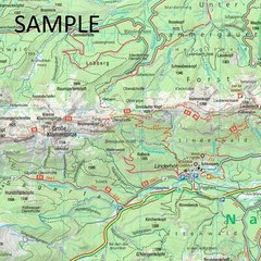 Slovenia + Italy Julian Alps, Triglav Giulie Alps Kompass hiking cycling map 064