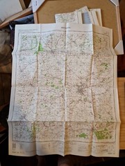 Ordnance Survey Map Of Great Britian – SWINDON – 1961 – 1/63360