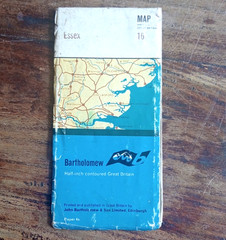 3 x Bartholomew Half-Inch maps Herts & Bucks Essex Cambridgeshire 1966/67
