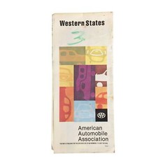 Vintage 1979 AAA Western States South Travel Road Map