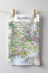 OS Map Tea-towel – New Forest National Park (General merchandise)