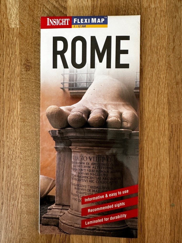 Rome – Italy – Fold Out Map – Street and Local Area