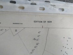 4 X Ordnance Survey 1:2500 Laminated Sheets, Hampshire, 1900, 1900, 1924 & 1925