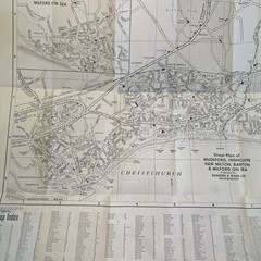 SOUTH COAST 1960s MAPS – 3 map bundle job lot New Milton Milford Swanage