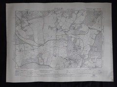 Vintage 1946 LITTLE BERKHAMPSTEAD EPPING GREEN V LARGE SCALE MAP SHEET 16¾”x22½”