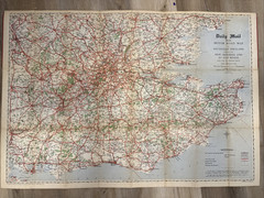 VTG 1926 (1920’s) – Daily Mail Road Map of London / South-East England E7