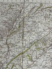 Vintage OS One Inch Map -Ludlow, Sheet 129, 1947 – On Cloth, Ordnance Survey