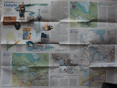 National Geographic Society Map: The Making of Canada – Ontario 1996