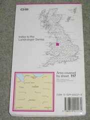 OS Ordnance Survey Landranger Map Sheet 117 Chester & Wrexham area – 1992