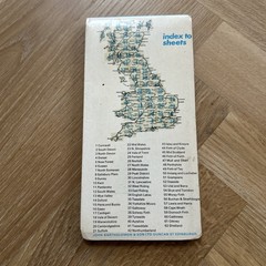 VALE OF TRENT Bartholomew Half Inch Map No 24 1969 Leicester Lichfield Masefield