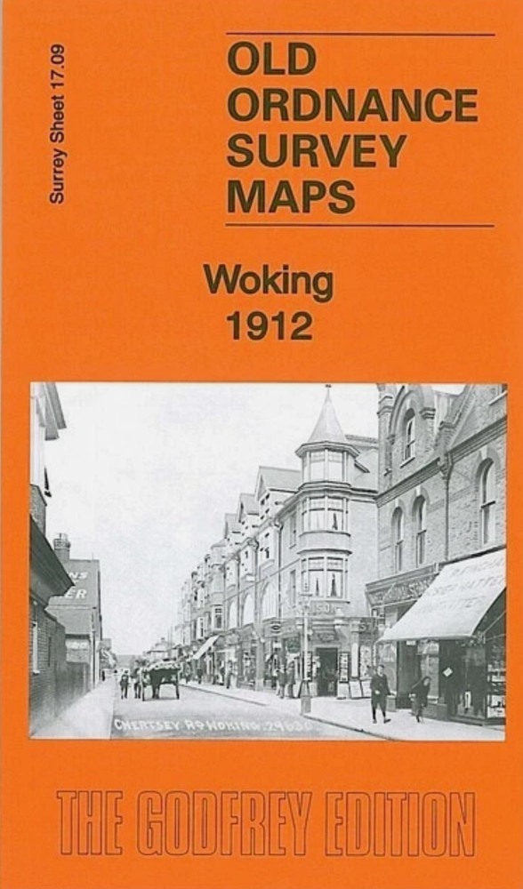 MAP OF Woking 1912 Surrey Sheet 17.09 by Alan Godfrey NEW