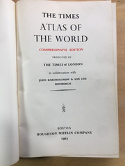 The Times Atlas of the World: Comprehensive Edition 1967 Hardcover Red Vintage