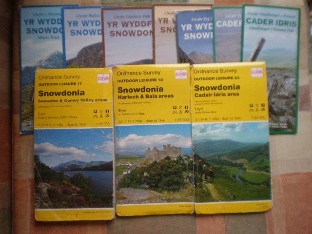 17 18 23 SNOWDONIA, SNOWDON, HARLECH OL OUTDOOR LEISURE ORDNANCE SURVEY MAPS OS