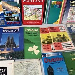Vintage Maps Bundle Job Lot X22 Belfast Bournemouth Etc…