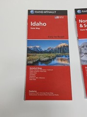 Lot of 4 Rand Mcnally Folded Maps: (Missouri, North-South Dakota, Idaho, Hawaii)