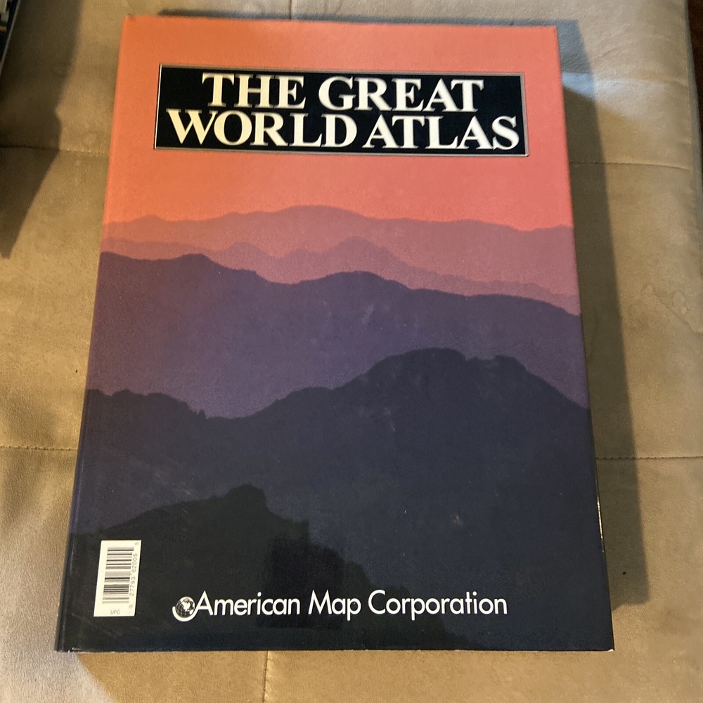 Great World Atlas by American Map Publishing Staff Vintage 1994 Hardcover Book