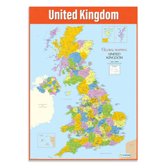 Education Map of the Uk Poster, Extra Large A1 Gloss Paper (850 Mm X 594 Mm)