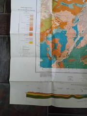 Vintage 1974 IGS 1:50,000 Geological Map Cambridge Sheet 188 Solid & Drift Editn