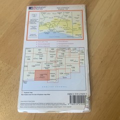 Ordnance Survey Explorer Map South Downs Way Steyning to Newhaven Brighton OS