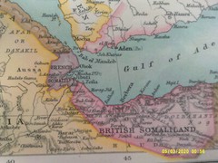 Antique Map. EGYPT and the NILE VALLEY. Bartholomew. c1909. VG.