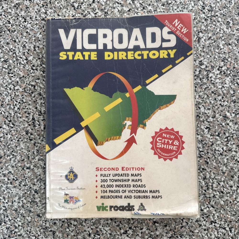 VicRoads State Directory, Second Edition (1995) RACV, With original Sleeve