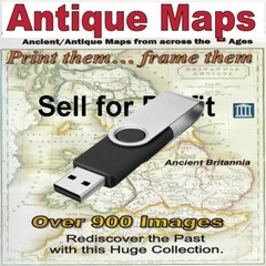 900 Antique Maps Vintage + on USB Print for profit UK, Europe Rest of World