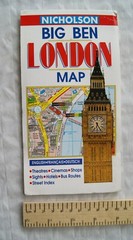 1997 Nicholson’s Big Ben London Map