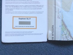 OS Explorer Map – OL17 – SNOWDON Area – Unused and with mobile download