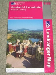 OS Ordnance Survey Landranger Map Sheet 149 Hereford & Leominster – 2002