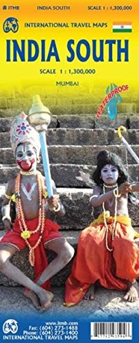 INDIA SOUTH TRAVEL REFERENCE MAP 1:1,300,000 (WATERPROOF) By Itmb Publishing Ltd