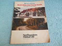 VINTAGE Rand Mcnally 1983 Midsize Road Atlas & TRAVEL GUIDE Paperback 87 PAGES.