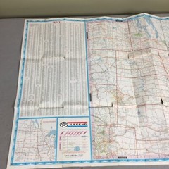 Vintage 1976 AAA Central States Travel Road Map