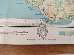Vintage Bartholomews Revised Half Inch Contoured Maps New Forest Sheet 5 Cloth.