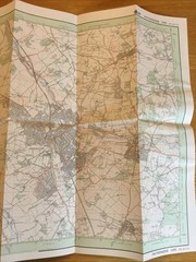 1990 Ordnance Survey Pathfinder Map 1095 TL 01/11 Harpenden (incl Redbourn )