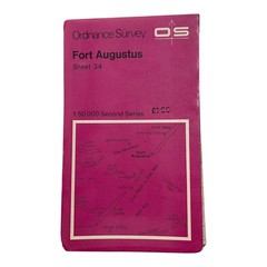 Vintage 1976 Ordnance Survey Map Fort Augustus Sheet 34 1:50,000 Second Series