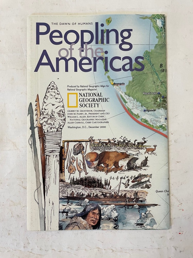 National Geographic :- Peopling of the Americas 2 Side Poster December 2000