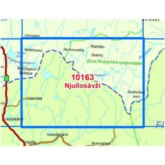 Njullosavzi – Nordeca 50k Hiking Map 10163 Norway