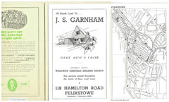 WOODBRIDGE , FELIXSTOWE & HARWICH Rural District Map by BARNETT’S – 1963