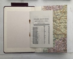 Bacons Cycling & Motoring Road Map & Route Guide Collection In Leather Case