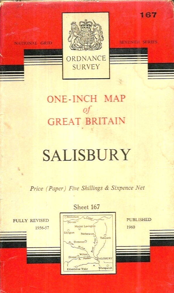 Salisbury by Ordnance Survey – 1960 Edition
