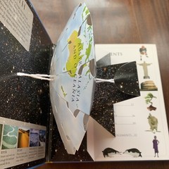 Pop-up Pull-out Picture Atlas Globe book Geography by DK Hardback