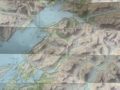 BEN NEVIS & GLEN COE Inc Lorn & Lochaber ORDNANCE SURVEY TOURIST MAP Rev 61 1964