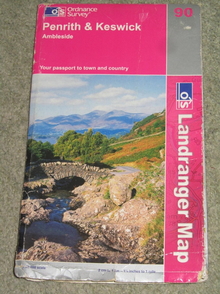 OS Ordnance Survey Landranger maps, surplus stock to clear – good condition