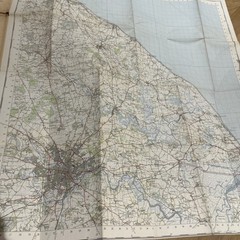 NORWICH Sheet 126 1954 CLOTH Seventh Series Ordnance Survey One Inch Map